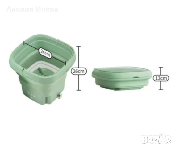 Електрическа компактна преносима пералня с горен отвор и контрол на докосване, снимка 4 - Перални - 50629582