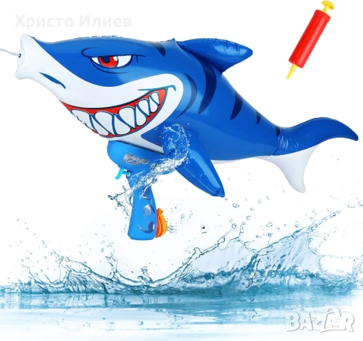 Воден пистолет голям надуваем акула еднорог, снимка 5 - Други - 51918664