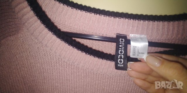 Фин пуловер на HM, L размер, снимка 8 - Блузи с дълъг ръкав и пуловери - 42318527