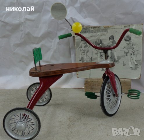 Ретро детски велосипеди триколки употребявани произведени 1977-82 год , снимка 17 - Велосипеди - 36639641