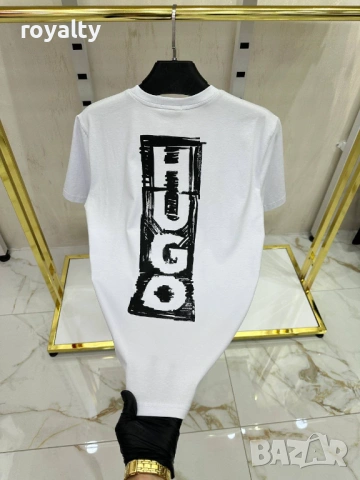 Hugo Boss Мъжка Тениска Два Цвята Хюго Бос Нови Реални Снимки , снимка 4 - Тениски - 53302055