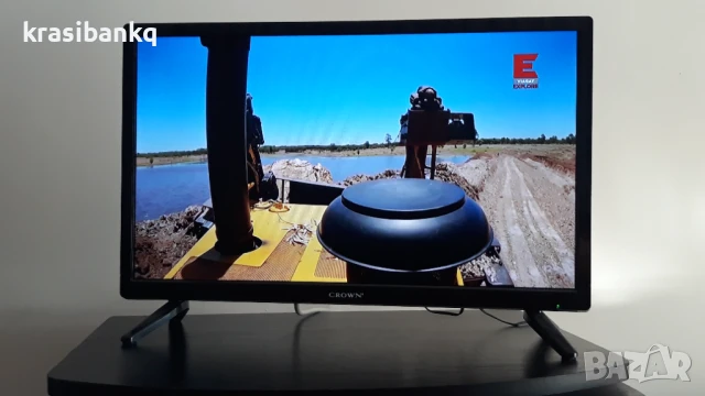 Телевизор Crown 24 инчов на 12 и 220 волта , снимка 3 - Телевизори - 51338887