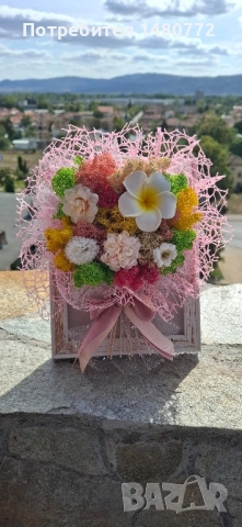 Букет със скандинавски мъх в рамка , снимка 7 - Декорация за дома - 51863918