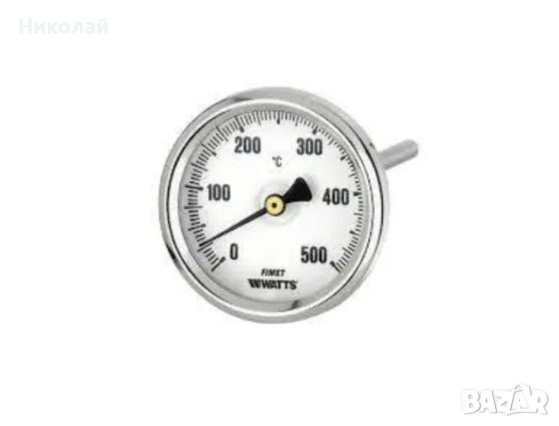 Термометър за димни газове със сонда 150mm от 0-500°C , снимка 3 - Други инструменти - 44532213