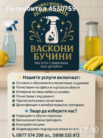 Професионално почистване