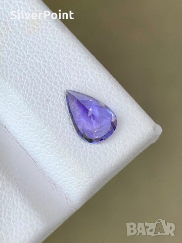 Танзанит топ цвят с швейцарски сертификат , снимка 3 - Други - 54176655