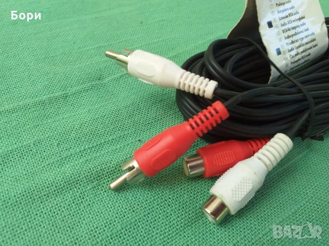 Нов немски аудио кабел 5 метра , снимка 2 - Други - 29793429