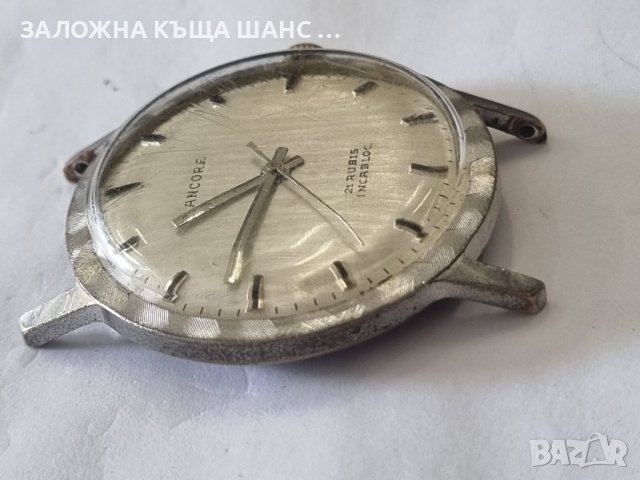  Механичен часовник Ancora 21 Rubis , снимка 3 - Мъжки - 40766427