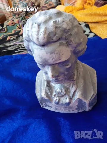 Бюст на Бетовен, снимка 3 - Антикварни и старинни предмети - 47830099