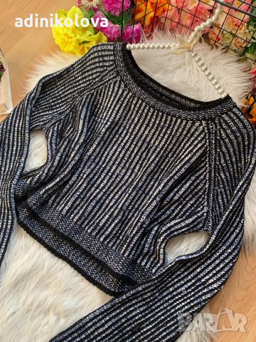 Къс пуловер Gina Tricot, снимка 2 - Блузи с дълъг ръкав и пуловери - 35106446