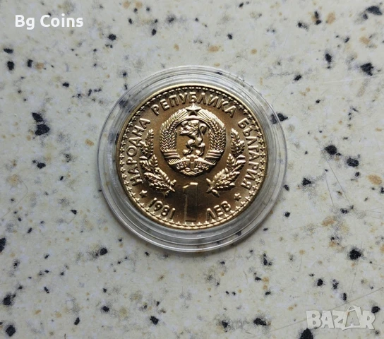 1 лев 1981 Ловно изложение , снимка 2 - Нумизматика и бонистика - 50927594