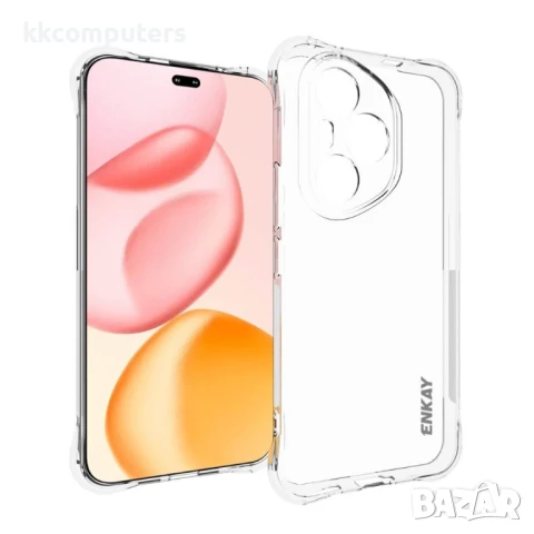 Honor 400 Pro 5G Удароустойчив ENKAY Силиконов Калъф и Протектор