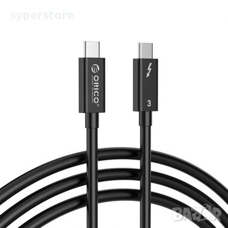 Кабел USB Type C Мъжко - Мъжко Thunderbolt 3 0.50m 5A Orico TBL05 Cable USB Type C M/M, снимка 1 - Кабели и адаптери - 35580217