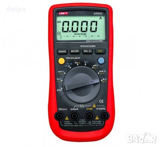 Мултицет с интерфейс UT-61C VAC/VDC | ADC/VDC | OHM | F | Hz | °C, снимка 2 - Други инструменти - 32144803