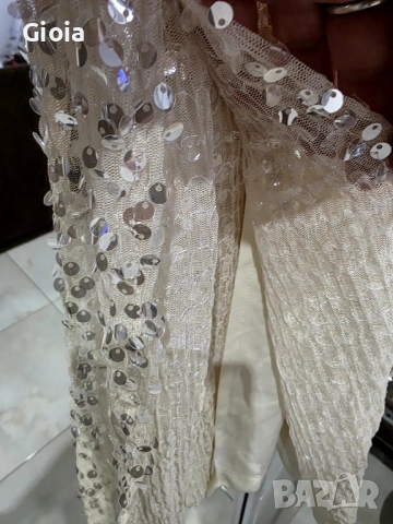 ZARA елегантна рокля с пайети – нова, снимка 10 - Рокли - 52592122