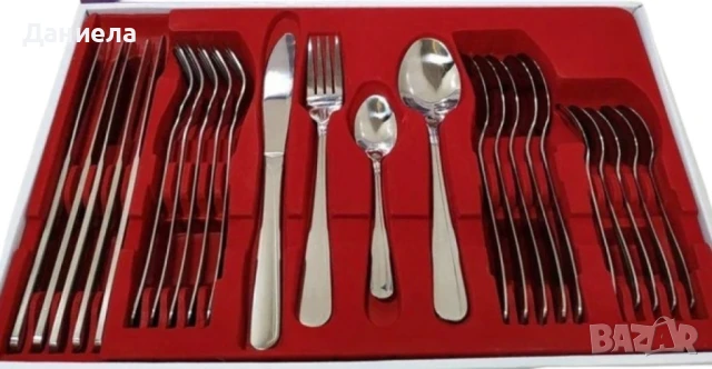 Прибори за хранене 24ч. Bohmann, кутия, неръждаема стомана, снимка 4 - Прибори за хранене, готвене и сервиране - 51421918