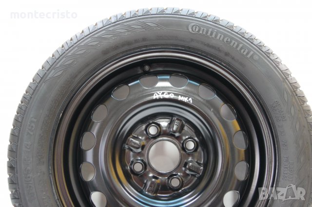 Резервна гума пълноразмерна Toyota Aygo (2005-2012г.) 54.1 4x100 / 14 цола Тойота Аиго Айго джанта, снимка 3 - Гуми и джанти - 38974378