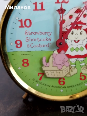 Стар анимиран будилник, настолен часовник, снимка 2 - Антикварни и старинни предмети - 54099730