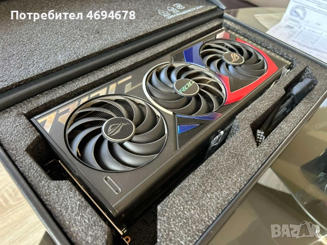ASUS ROG STRIX RTX 4070Ti 12gb, снимка 3 - Видеокарти - 52922616