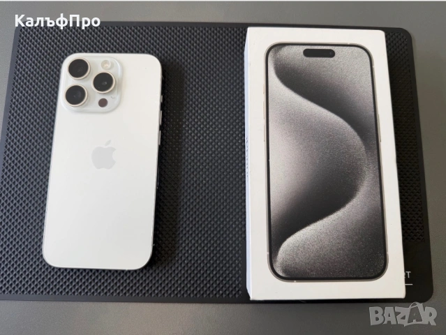 Продавам/Бартер IPhone 15 pro white Titanium 128GB