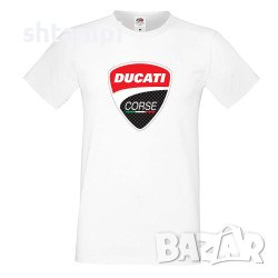 Мъжка Тениска Ducati Corse Мотору,състезание, Писта,Дукати, снимка 4 - Тениски - 36998778