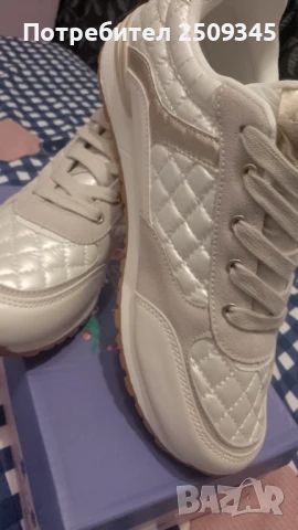 Бели маратонки 38номер, снимка 4 - Маратонки - 51171816