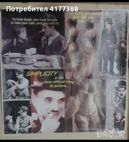 Charlie Chaplin wallpaper 60x60