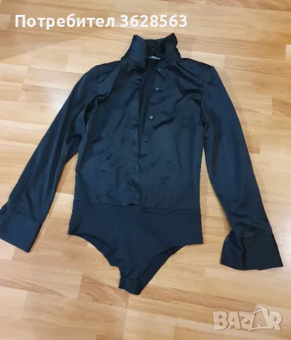 Сатенена риза боди ZARA, снимка 1 - Ризи - 48684149