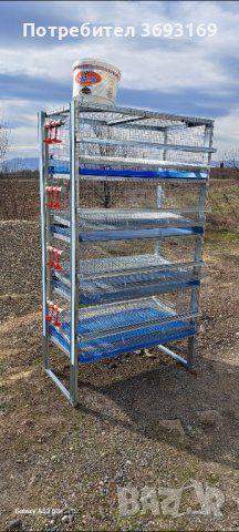 Четириетажна клетка за пъдпъдъци, снимка 2 - За птици - 44480254