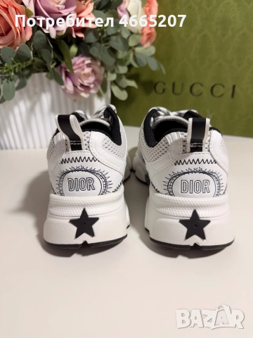 Dior Chrono White/Black, снимка 6 - Маратонки - 52595579