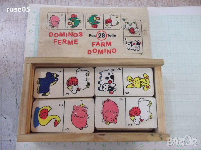 Домино с животни дървено детско, снимка 2 - Домино - 38014781