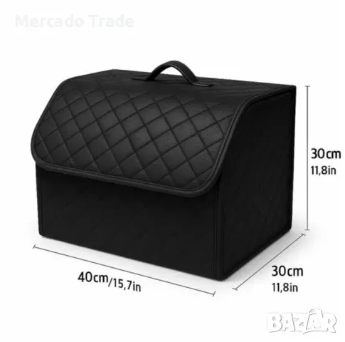 LUX кожен органайзер Mercado Trade, Сгъваем, Черен, Различни размери, снимка 7 - Аксесоари и консумативи - 50056589