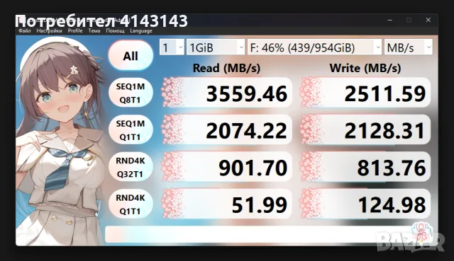 Продавам ssd SP 1tb gen.3