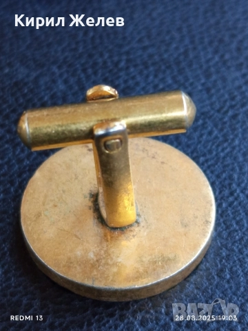 Стари позлатени винтидж бутонели ръкавели за КОЛЕКЦИЯ ДЕКОРАЦИЯ 50146, снимка 3 - Други ценни предмети - 51526402