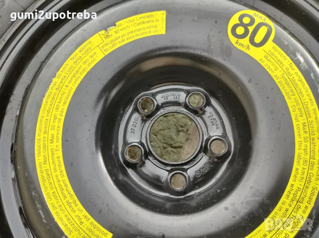 18 резервна джанта патерица 5х100 AUDI TT AUDI A1 3,5J et38 125/70R18, снимка 5 - Гуми и джанти - 47441823