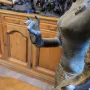 Буда женското начало статуетка бронз фигура скулптура Пластика, снимка 8