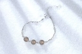 Елегантна Гривна с Перли в Сив Нюанс и Сребърно Покритие, Посребрена S925!, снимка 3