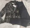 Черно бежово сако с клин, снимка 1