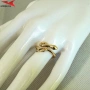 Пръстен с 14К златно покритие 224877, снимка 4