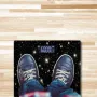 Кантар за тегло дигитален, батерии 2хААА, LCDекран, 180кг, черен, звезди, бял мрамор, снимка 7