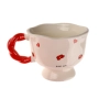 Керамична чаша Tom & Jerry – ретро дизайн с червена дръжка, 200 мл, снимка 2
