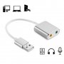 Външна USB звукова карта , снимка 1 - Кабели и адаптери - 38940105