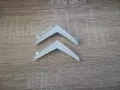 сребриста емблема лого Citroen Ситроен стар стил, снимка 4
