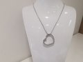 Златно колие със сърце -бяло злато , снимка 5
