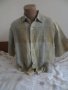 Мъжка риза с къс ръкав от лен Van Heusen, снимка 1 - Ризи - 29224163