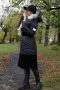 Черно Дамско Дълго Зимно Яке С Пухена Качулка И Колан На Талията Размери От XL до 6XL Код Roni-43, снимка 4