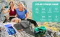 Соларен панел Соларна батерия преносимо слънчево зарядно устройство 26800 mAh бързо зареждане PD 18w, снимка 10