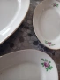 Стар сервиз от порцелан с рози, завод Дянко Стефанов, снимка 5