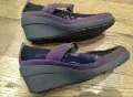 Clarks ‘Unstructured’- кожа, лачени, лилави - № 40, снимка 4