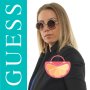 GUESS 🍊 Дамски кръгли слънчеви очила "GOLG PEARLS" нови с кутия